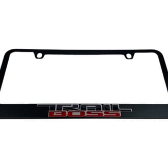 Eurosport Daytona® - GM 2-Hole License Plate Frame with Chevrolet Trail Boss Logo
