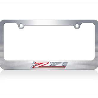 Eurosport Daytona® - GM 2-Hole Chrome License Plate Frame with Chevrolet Z71 Logo
