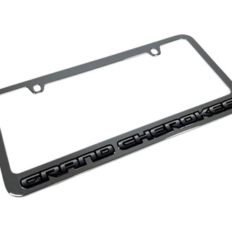 Eurosport Daytona® - MOPAR 2-Hole License Plate Frame with Grand Cherokee Logo