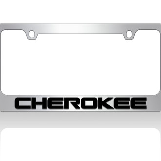 Eurosport Daytona® - MOPAR 2-Hole License Plate Frame with Cherokee Logo