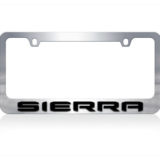 Eurosport Daytona® - GM 2-Hole License Plate Frame with GMC Sierra Logo