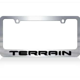 Eurosport Daytona® - GM 2-Hole License Plate Frame with GMC Terrain Logo