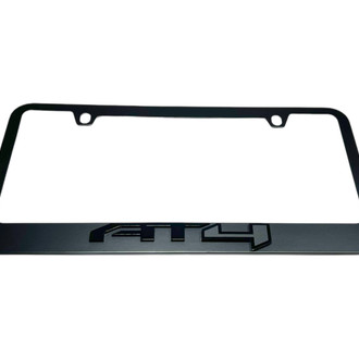 Eurosport Daytona® - GM 2-Hole License Plate Frame with GMC AT4 Logo