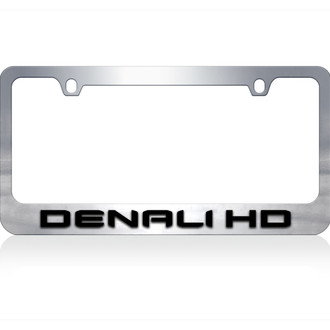 Eurosport Daytona® - GM 2-Hole License Plate Frame with GMC Denali HD Logo