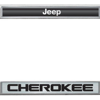 Eurosport Daytona® - MOPAR 4-Hole Chrome License Plate Frame with Cherokee New Logo