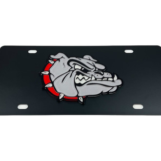 Eurosport Daytona® - LSN Polished License Plate with Bulldog Logo