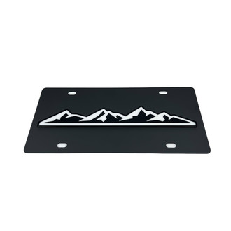 Eurosport Daytona® - LSN Polished License Plate with Mountain Range Logo