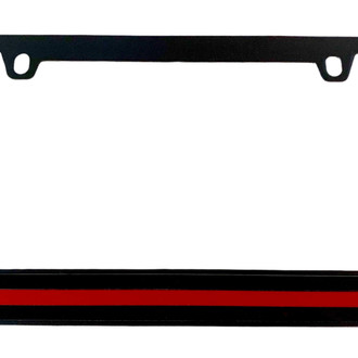Eurosport Daytona® - LSN Black License Plate with Red Line