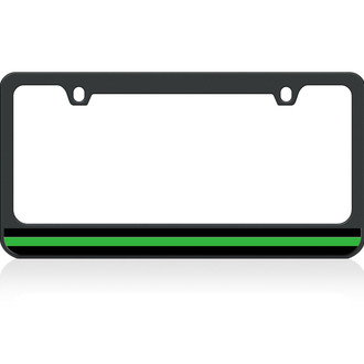 Eurosport Daytona® - LSN Black License Plate with Green Line