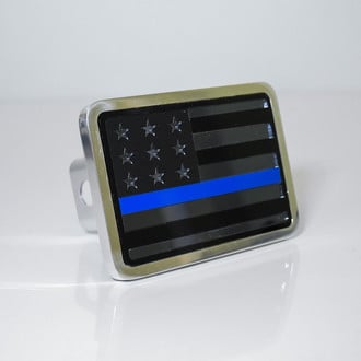 Eurosport Daytona® - Hitch Cover with Blacked Out USA Flag Logo