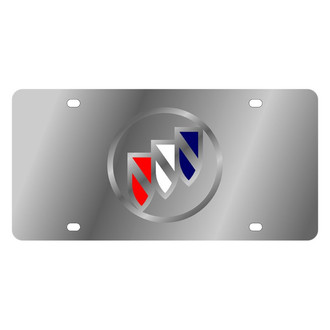 Eurosport Daytona® - GM Polished License Plate with Silver Buick Emblem