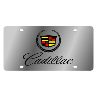 Eurosport Daytona® - GM License Plate with Script Laser Etched Cadillac Logo