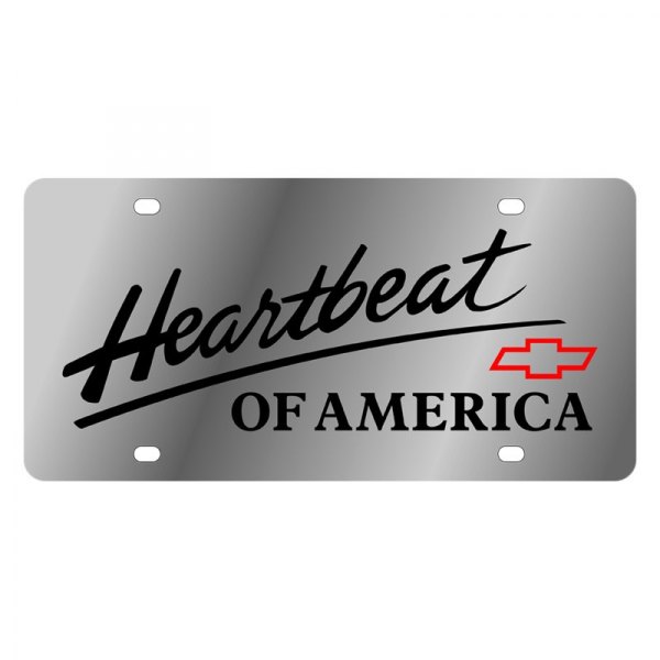 Eurosport Daytona® - GM License Plate with Heartbeat of America Logo and Chevrolet Emblem