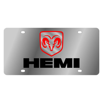 Eurosport Daytona® - MOPAR License Plate with Dodge HEMI Logo
