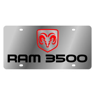 Eurosport Daytona® - MOPAR License Plate with Ram 3500 Logo and Dodge Emblem
