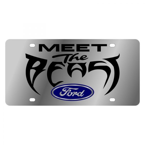 Eurosport Daytona® - Ford Motor Company License Plate with Meet the Beast Logo and Ford Emblem