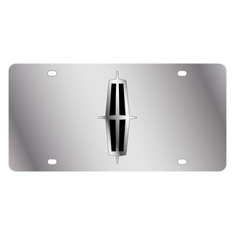 Eurosport Daytona® - Ford Motor Company Polished License Plate with Black / Silver Lincoln Emblem