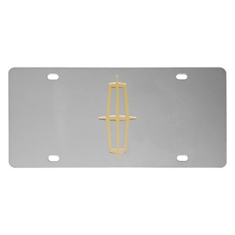 Eurosport Daytona® - Ford Motor Company Polished License Plate with Gold Lincoln Emblem