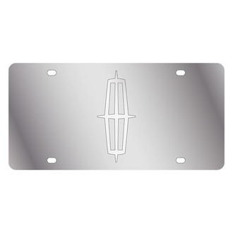 Eurosport Daytona® - Ford Motor Company Polished License Plate with Silver Lincoln Emblem
