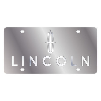 Eurosport Daytona® - Ford Motor Company Polished License Plate with Silver Lincoln Logo and Emblem