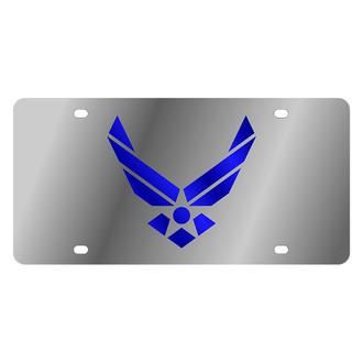 Eurosport Daytona® - LSN Polished License Plate with Air Force Logo