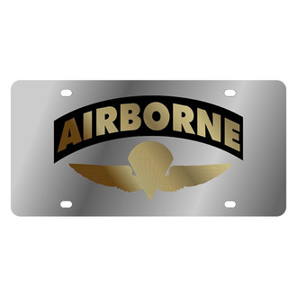 Eurosport Daytona® - LSN Polished License Plate with Air Borne Arched Logo