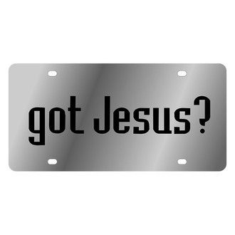 Eurosport Daytona® - LSN Polished License Plate with Got Jesus Logo