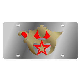 Eurosport Daytona® - LSN Polished License Plate with Shriners Logo
