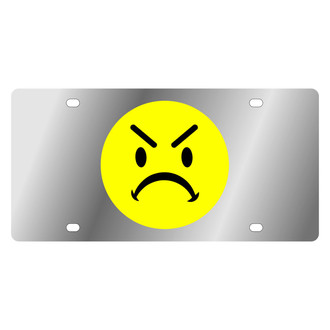 Eurosport Daytona® - LSN Polished License Plate with Mean Face Logo