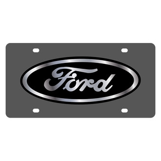 Eurosport Daytona® - Ford Motor Company Black License Plate with Black / Silver Ford Emblem