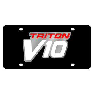 Eurosport Daytona® - Ford Motor Company Black License Plate with Silver Triton V10 Logo