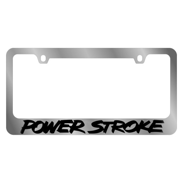 Eurosport Daytona® - Ford Motor Company 2-Hole License Plate Frame with Power Stroke Logo