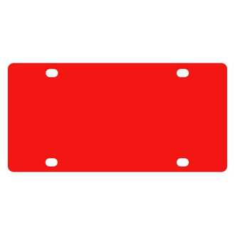 Eurosport Daytona® - EDI Opaque Red Blank Plate