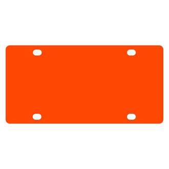 Eurosport Daytona® - EDI Opaque Orange Blank Plate