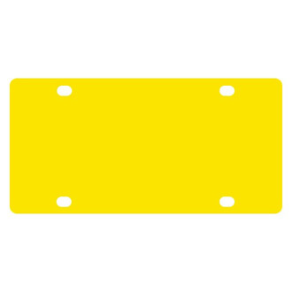 Eurosport Daytona® - EDI Opaque Yellow Blank Plate