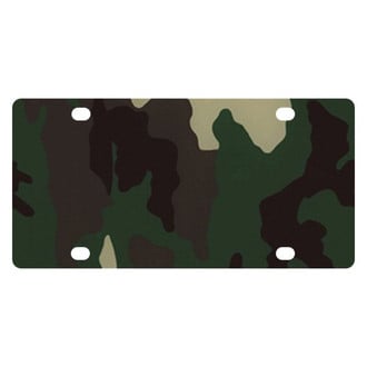 Eurosport Daytona® - EDI Opaque Green Camouflage Blank Plate
