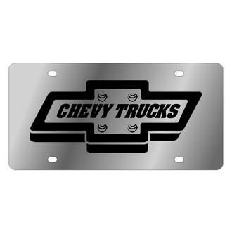 Eurosport Daytona® - GM License Plate with Style 2 Chevy Trucks Logo and Emblem