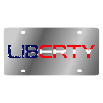 Eurosport Daytona® - LSN Polished License Plate with Liberty Logo
