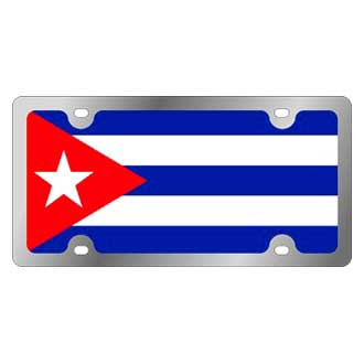 Eurosport Daytona® - Flags Style License Plate with Cuba