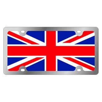 Eurosport Daytona® - Flags Style License Plate with Great Britain