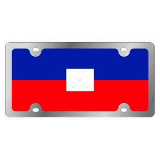 Eurosport Daytona® - Flags Style Lazertag License Plate with Haiti