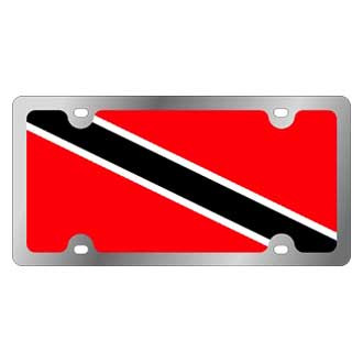 Eurosport Daytona® - Flags Style Lazertag License Plate with Trinidad