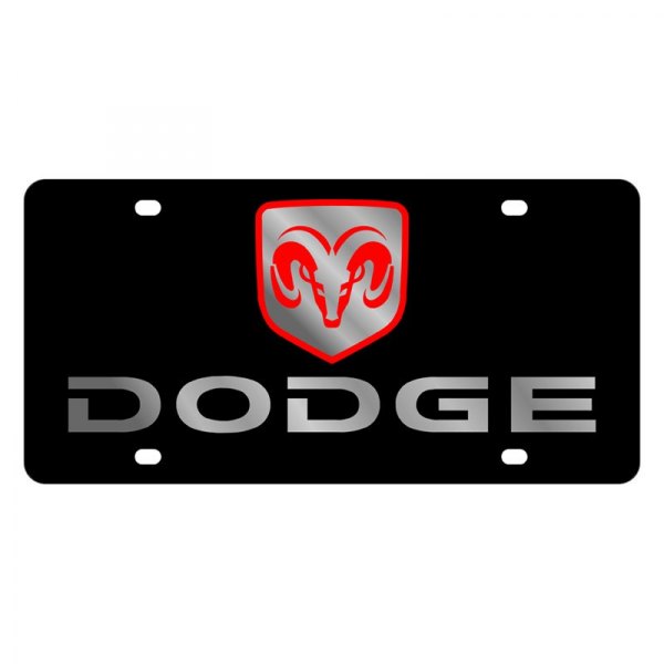 Eurosport Daytona® - MOPAR Lazertag License Plate with Dodge Logo and Emblem