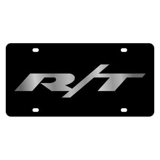 Eurosport Daytona® - MOPAR Lazertag Black License Plate with Silver RT Logo