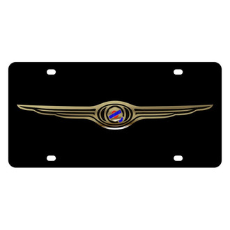 Eurosport Daytona® - MOPAR Lazertag Black License Plate with Chrysler Emblem