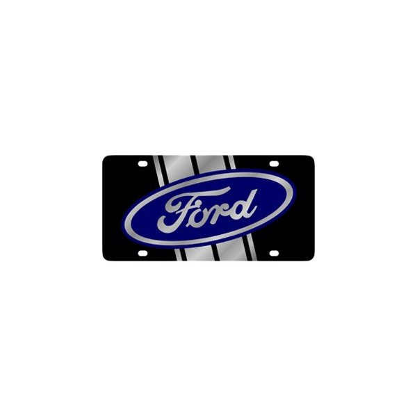 Eurosport Daytona® - Ford Motor Company Lazertag License Plate with Ford Emblem with Stripe