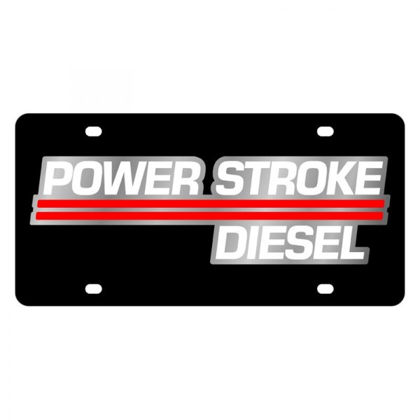 Eurosport Daytona® - Ford Motor Company Lazertag License Plate with Power Stroke Diesel Logo
