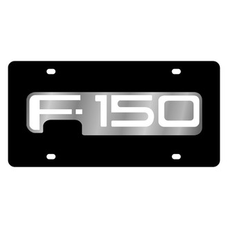 Eurosport Daytona® - Ford Motor Company Lazertag Black License Plate with Silver F-150 Logo