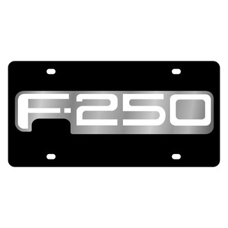 Eurosport Daytona® - Ford Motor Company Lazertag Black License Plate with Silver F-250 Logo