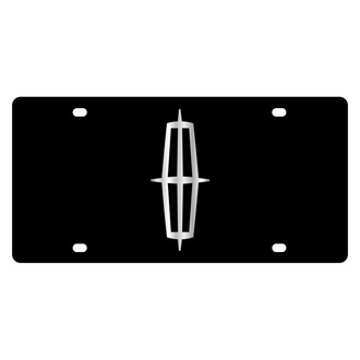 Eurosport Daytona® - Ford Motor Company Lazertag Black License Plate with Silver Lincoln Emblem